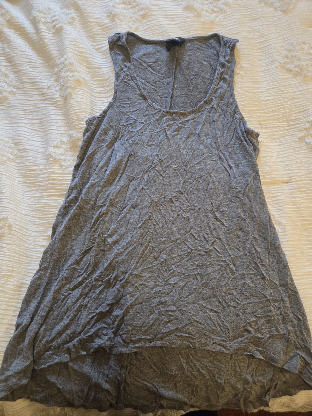 Mossimo Supply Co Gray Tank Top - Lightweight Women's Scoop Neck